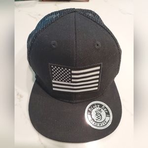 Toddler/infant American flag snap back cap